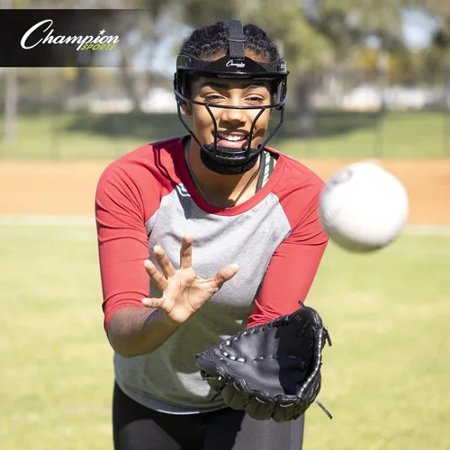 Miniatura 8 de Champion Sports Máscara facial de sóftbol de acero – Máscara de campo duradera para jóvenes y adultos, protección para jugar en interiores