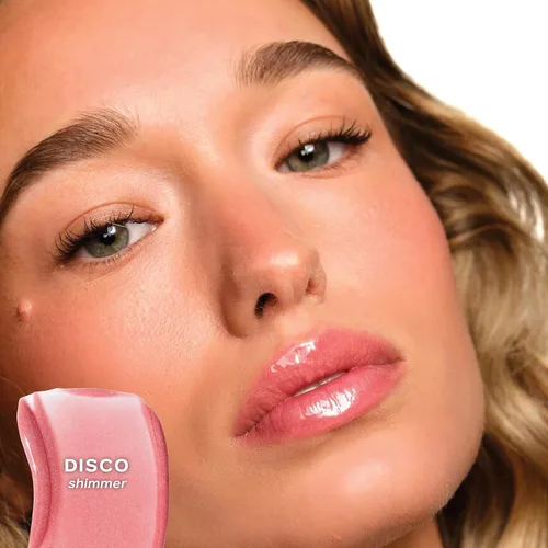 Miniatura 2 de Saie Glossybounce - Brillo labial hidratante y aceite labial con tinte híbrido con ácido hialurónico y aceite de jojoba para labios no pegajosos