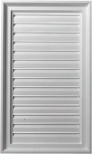 Miniatura 11 de Ekena Millwork - Persiana vertical a dos aguas GVVE12X18D, 12 pulgadas de ancho x 18 pulgadas de alto x 1 7/8 pulgadas profundidad., GVVE12X18F