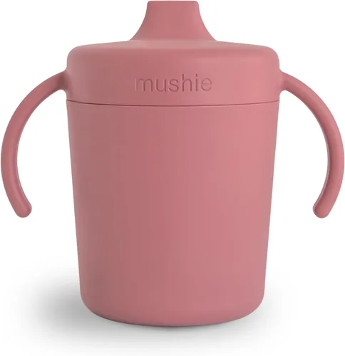 Miniatura 13 de mushie - Vaso entrenador para bebés Fabricado en Dinamarca Tapa con torsión resistente a fugas y asas 6 meses + (salvia)