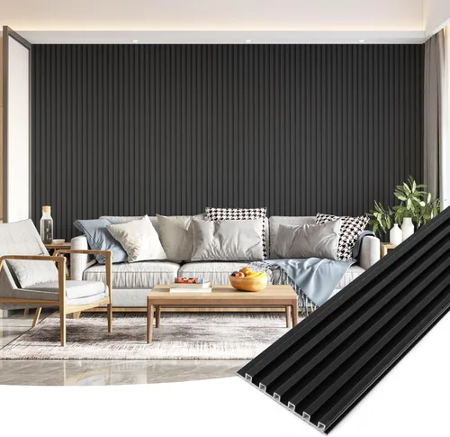Miniatura 13 de Art3dwallpanels Paneles de pared de listones de madera, paneles de pared 3D insonorizados WPC de 104 x 6.7 pulgadas para decoración de pared Roble