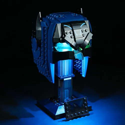 Miniatura 5 de Kit de luces LED compatible con Lego 76238, kit de iluminación de construcción para (Batman Cowl). (Solo kit de luz Led) (versión clásica)