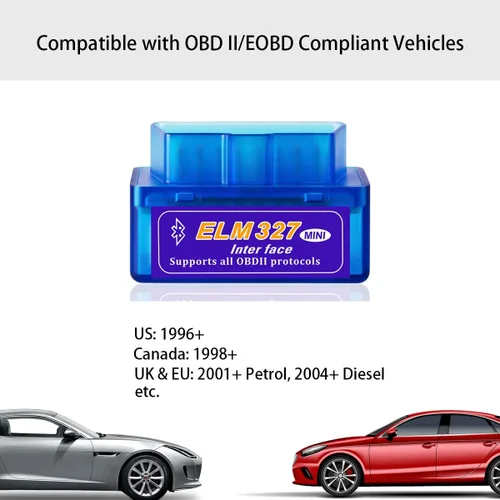 Miniatura 7 de Mini escáner Bluetooth OBD2, herramienta de escaneo de diagnóstico de coche para sistema Android Symbian Windows, adaptador de escáner de cableado