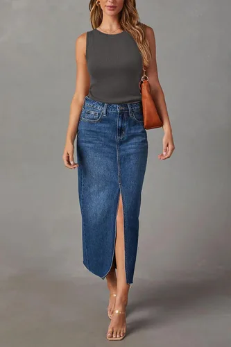 Miniatura 4 de Arach&Cloz Suéteres de mezcla de lana para mujer, no se transparentan, sin mangas, para todas las estaciones, para negocios, informal, 2025