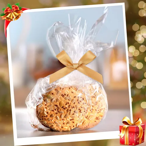 Miniatura 4 de Gejoy 100 mini lazos de oro macizo de 2.6 pulgadas para envolver regalos, lazos de satén preatados, bolsas de manualidades para bodas, cumpleaños