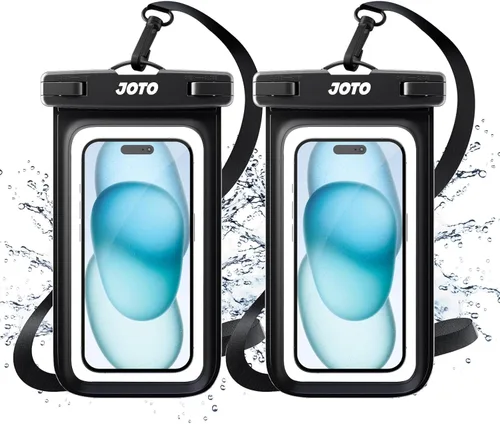 Miniatura 22 de JOTO - Paquete de 2 fundas impermeables universales para iPhone 17 Air 16 15 14 13 12 11 Plus Pro Max, bolsa seca para celular IPX8 XR X SE, Galaxy