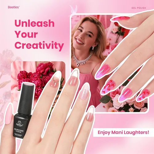 Miniatura 47 de Beetles - Kit de esmalte de uñas de gel con luz UV – 80 piezas de encantamiento de color, kit de uñas de gel de 55 colores con capa base de todo