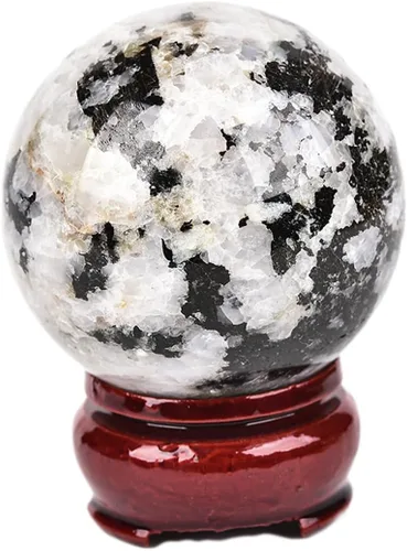 Miniatura 97 de JIC Gem Esfera de cristal de cuarzo Pietersite, bola de cristal decorativa azules y marrones dorados para meditación, decoraciones de mesa