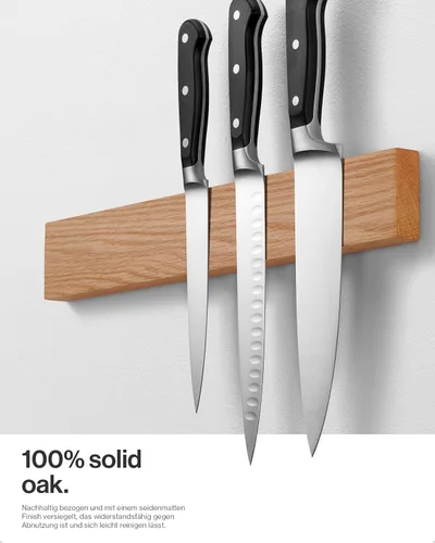 Miniatura 5 de LARHN Soporte magnético para cuchillos de pared, 16 pulgadas, potente tira magnética para cuchillos, utensilios y herramientas, no compatible