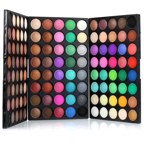 Miniatura 2 de Pure Vie - Paleta de sombra de ojos de 120 colores, profesional de larga duración, impermeable, mate, altamente pigmentos, brillantes, brillantina