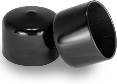 Miniatura 37 de Prescott Plastics Tapones de plástico flexibles de 1/2" (12.7 mm) de diámetro exterior, tapas redondas de tubo de metal negro, inserciones fuertes