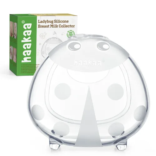 Miniatura 13 de haakaa Ladybug - Colector de leche materna de silicona – Conchas de pecho portátiles para suministro de leche grande, reutilizable, extrasuave