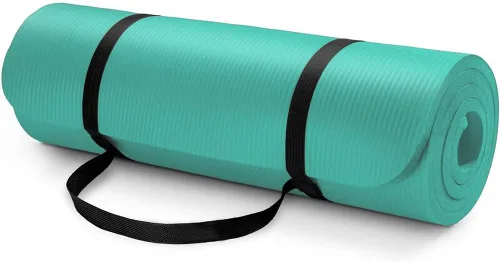Miniatura 2 de Vandue Extra Thick 0.4" Tech Foam Exercise Yoga Mat w/Carry Strap - Non-slip, Moisture-Resistant Cushion for Pilates - Support for Stretching &