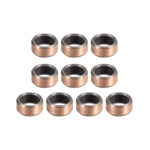 uxcell Cojinete de manguito de 0.236 in de diámetro x 0.315 in de diámetro exterior x 0.157 in de longitud, cojinete liso envueltos bujes sin aceite