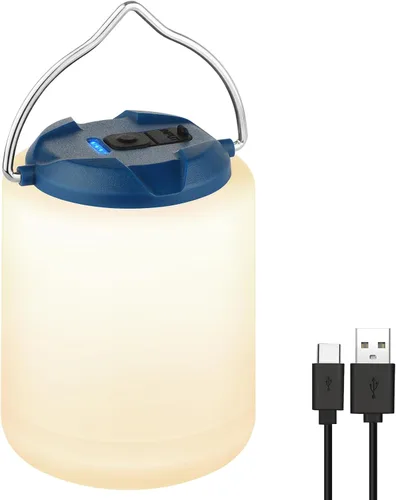 Miniatura 10 de BOBKID Linterna de camping LED, luz de camping recargable, linternas de 4 modos para exteriores con 1000LM, linterna de campamento portátil