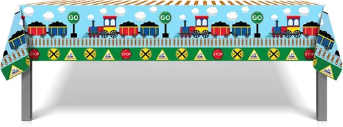 Miniatura 4 de 1 paquete de mantel de plástico con diseño de bandera americana del 4 de julio para fiesta, 54 x 87 pulgadas de largo, mantel rectangular para bufé