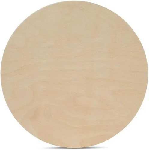 Círculos de madera 14 pulgadas 1/2 pulgada de grosor, placas de abedul sin acabado, paquete de 3 círculos de madera para manualidades y rondas en