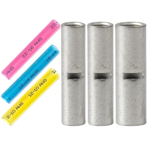 Miniatura 7 de 40 unids calibre 8 6 4 terminal a tope conectores de alambre eléctrico empalmes de cobre estañado empalmes de cable virolas de cable