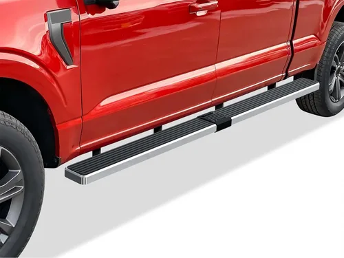 Miniatura 19 de APS Estribos negros compatibles con Ford F-150 2015-2026 SuperCrew Cab & F-150 Lightning 2022-2026 & F-250 F-350 Super Duty 2017-2026 Crew Cab
