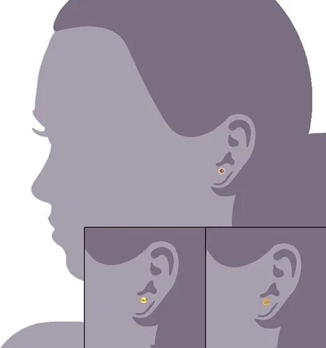 Miniatura 42 de JewelrieShop - Juego de aretes de tuerca de acero inoxidable con circonitas cúbicas y perlas de imitación, 3 pares de 0.236 in