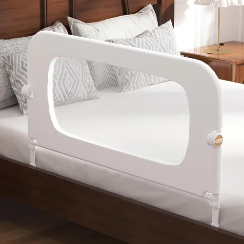FigTime Baranda de cama para niños pequeños, protector de baranda de cama de bebé para niños, barandas de cama para niños pequeños con ajuste de