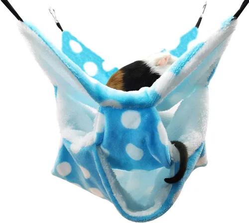 Miniatura 11 de LEFTSTARER Hamaca planeadora de azúcar de triple capa, hamaca pequeña para mascotas, accesorios de jaula de planeador de azúcar, ropa de cama