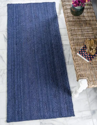 Miniatura 24 de Unique Loom Colección Jute Trenzado - Alfombra de área Dhaka (7' 1" x 10' Rectángulo, Blanco)