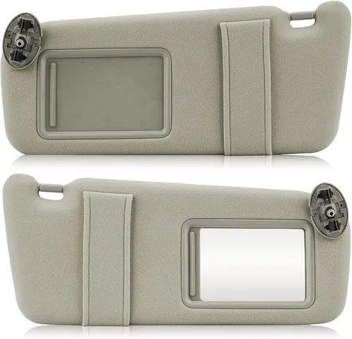 Miniatura 8 de Visera solar con luz para Toyota Camry 2007-2011 con techo solar, lado derecho del pasajero gris. Reemplaza 74320-06800-B0
