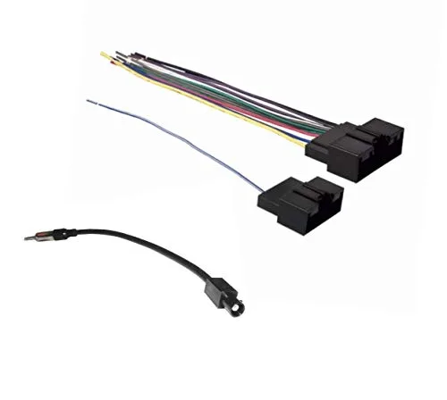 Combo de arnés de cables estéreo para automóvil y adaptador de antena para instalar una radio del mercado de accesorios para Ford Fiesta, Transit,
