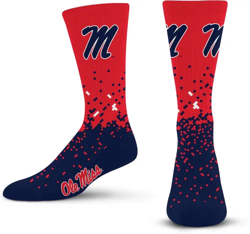 Miniatura 59 de For Bare Feet Calcetines de la NCAA para niños y niñas, unisex, Spray Zone Crew, para jóvenes