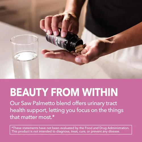 Miniatura 6 de Palma Enana Americana para Mujeres con Biotina 5000mcg - Potente Bloqueador de DHT para Apoyar la Salud del Cabello, la Piel y las Uñas - 60