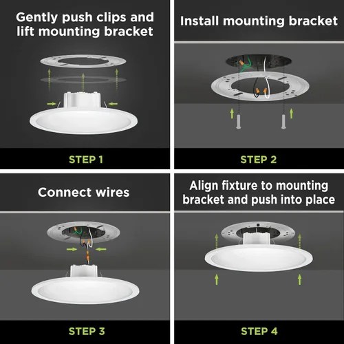Miniatura 8 de Feit Electric LED Ceiling Downlight, Dimmable Flat Panel Ceiling Light with Color Selection (5CCT), TP24 Adapter Included