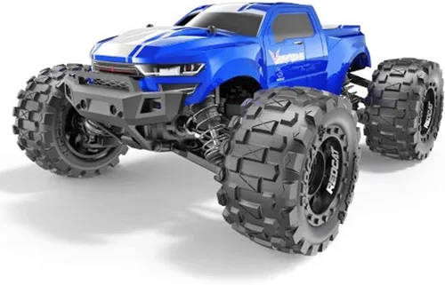 Miniatura 9 de Redcat Racing Volcano 16 Camión monstruo RC de escala 1/16 – Auto eléctrico de control remoto con 4WD, luces LED, radio de 2.4GHz, 2 baterías Li-Ion