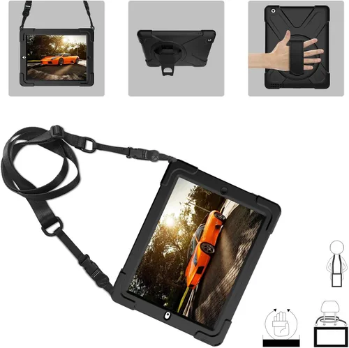 Miniatura 8 de ProCase Funda resistente resistente para iPad 2 3 4 (modelo antiguo), a prueba de golpes 360 grados giratoria Kickstand Funda protectora para iPad
