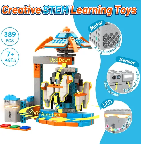 Miniatura 3 de Apitor Robot S Robot Kit de construcción de robot S, aplicación programable 10 en 1, kit de codificación de robot RC/robótica de automóvil