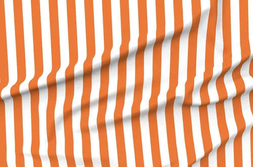 Spoonflower Tela – Rayas Naranja Blanco Rayas Halloween Impreso en Petal Signature Tela de Algodón por The Yard – Costura Acolchado Ropa Artesanía