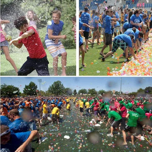 Miniatura 6 de Kit de recambio de globos de agua de 1000 piezas para deportes acuáticos, lucha acuática + 3 herramientas de recarga