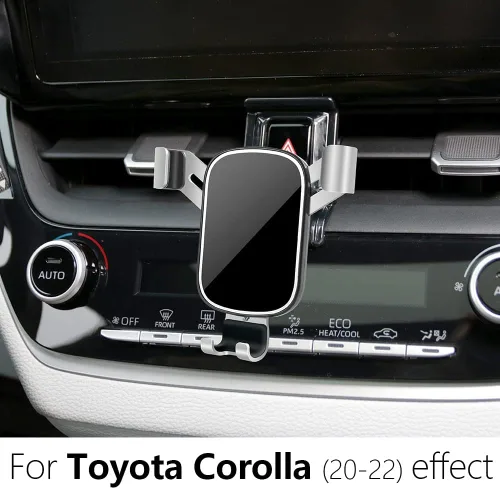 Miniatura 2 de LUNQIN - Soporte de teléfono de coche para Toyota Corolla 2020 2021 2022 2022 2023 2024 2025 2026 y Corolla Cross 2022-2026 Accesorios interiores