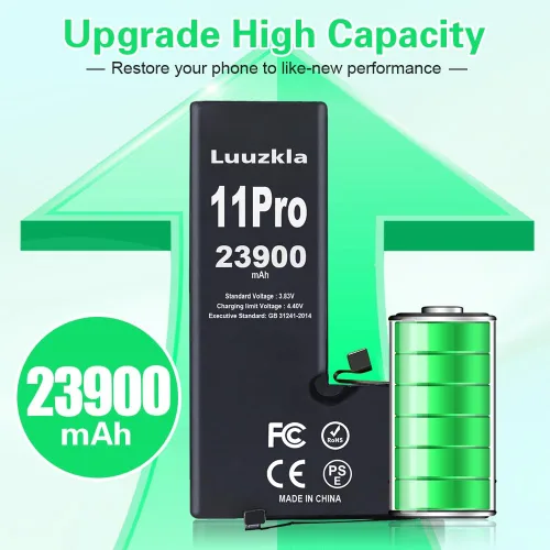 Miniatura 2 de Batería de 23900 mAh compatible con iPhone 11 PRO, nueva actualización, repuesto de batería de gran capacidad, compatible con iPhone 11 Pro