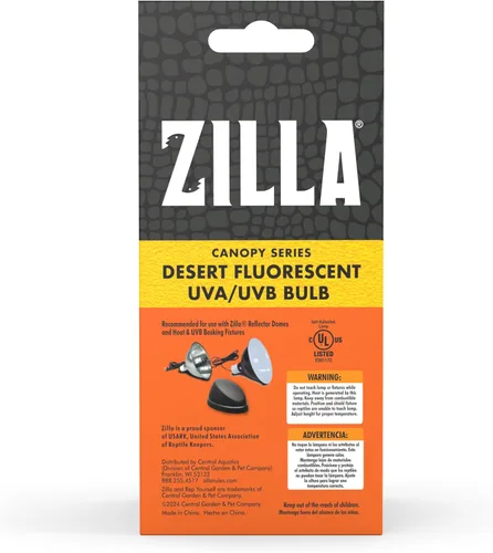 Miniatura 6 de Zilla Canopy Series - Bombillas fluorescentes UVB/UVA Desert 20 W, 3.875 pulgadas, color blanco