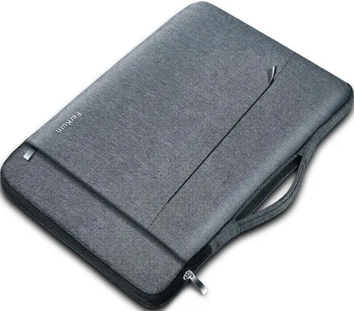 Ferkurn Funda para laptop para hombres y mujeres, compatible con MacBook Air/Pro, Lenovo Surface, HP, Dell, ASUS Acer, 15.6 pulgadas, color gris