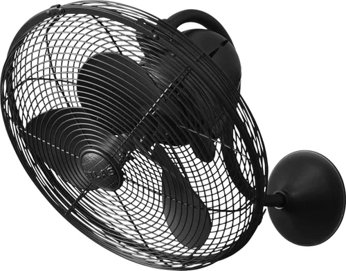 Miniatura 7 de Matthews LL-TB Laura Ventilador de pared de metal oscilante de 90° de 16 pulgadas con control remoto, motor de CC silencioso, bronce texturizado