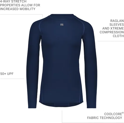 Miniatura 5 de Russell Athletic Camiseta de compresión de manga larga Russell Athletic para hombre