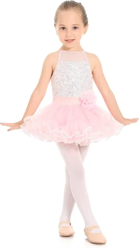 Miniatura 5 de Phineein Vestido de ballet para niños, leotardo con falda y oso de peluche a juego, regalo para niñas