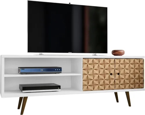 Miniatura 46 de Manhattan Comfort Liberty Soporte de TV Moderno de Mediados de Siglo para Televisores de hasta 46 Pulgadas, Centro de Entretenimiento