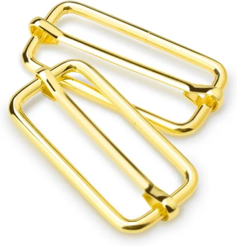Miniatura 13 de CooBigo Paquete de 25 hebillas deslizantes ajustables de metal de 1 pulgada, ajustador rectangular Tri-Glide, deslizador de correa de tirantes