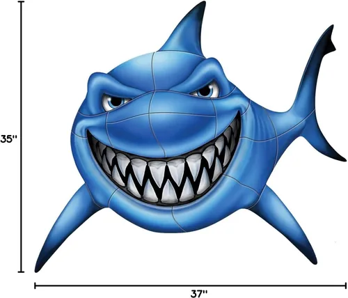 Miniatura 4 de Gotcha Shark - Mosaico de porcelana para piscina (37 x 35 pulgadas)