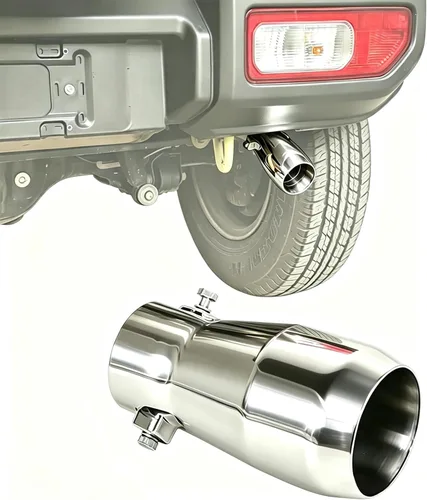 YOCTM Silenciador de escape de coche de acero inoxidable sólido para tubo de cola de tubo de escape para Suzuki Jimny 2019 2020 2021 2022 2023 2024