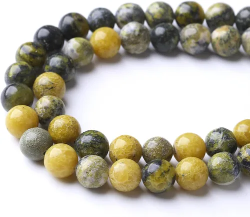 Miniatura 2 de Cuentas sueltas redondas de jade australiano de 0.315 in de cuentas de gemas naturales de cristal para hacer joyas, pulseras y collares