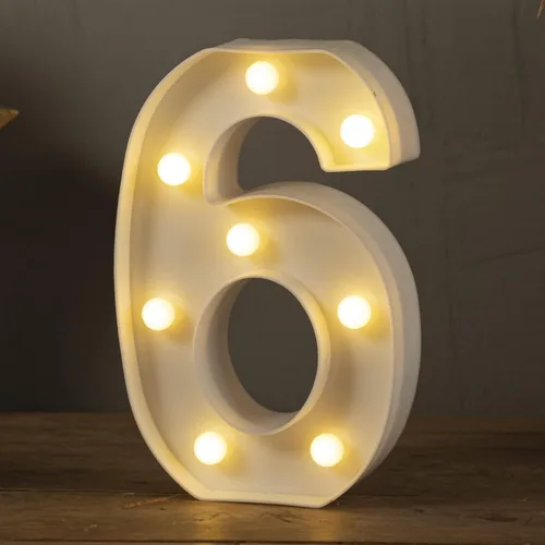 Miniatura 20 de HXWEIYE Letras iluminadas con luces LED, letreros luminosos de marquesina, 26 letras del alfabeto y 10 números para fiestas de cumpleaños, bares